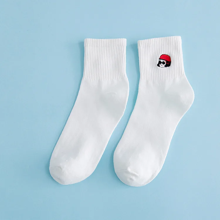 Cute Women Socks Korean Style New Novelty Casual Smiling Face Design Warm Winter Socks Female Floor Sweet Girls Crew Socks Soft