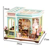 DIY Wooden Miniature Model Kit Tailor Shop Casa 3D Puzzle Dollhouse With Furniture Lights Roombox Home Decor for Friends Gifts 5