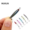 MUKUN 5PCS Mini Metal Jig Spoon Fishing Lure 3g/5g Fish Small Fish With Single Hook Sea Bass Fishing Lure 1