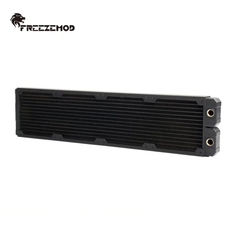 Zemod-copper Heat Sink para pc Copper Radiator Liquid Cooling Row 480 mm 14 Flat Fins 12cm Fan Bit Cooler 48cm - Imagem 4