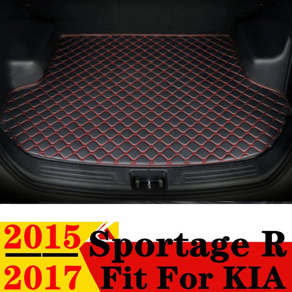 

Коврик для багажника автомобиля для KIA Sportage R 2017 2016 2015, плоский боковой защитный коврик для груза, подкладка для автомобильного багажника, части
