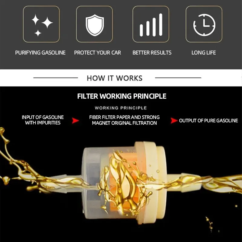 motorcycle fuel filter Universal for Motorcycle Moped Scooter Accessories