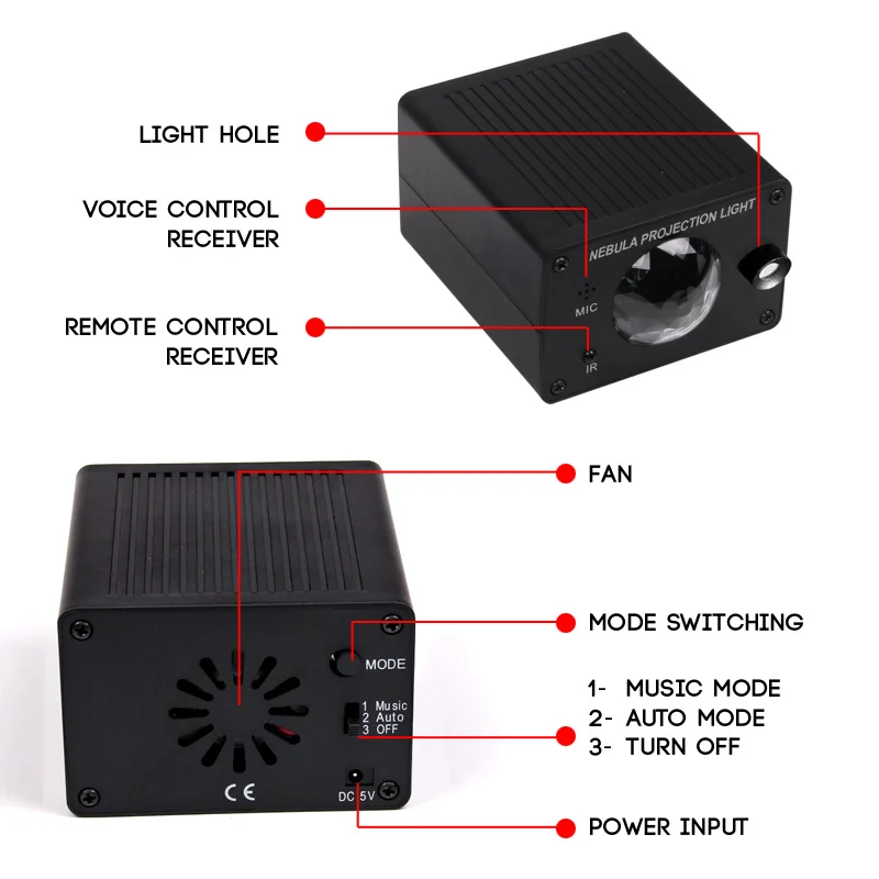 Padrão de Água Luz do Laser Luz do Carro Luz de Palco Luz da Noite Mini Estrelado Laser Música Luz Led Nebulosa Céu 4 Computers & Electronics