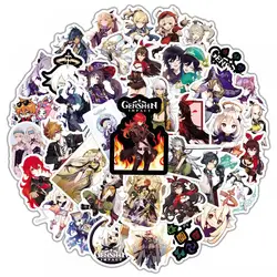 10/30/50Pcs Anime Genshin L'impact Jeu Autocollants Dessin Animé Étanche Enfants Ordinateur Portable Jouet Moto Skateboard Uggage Autocollants 