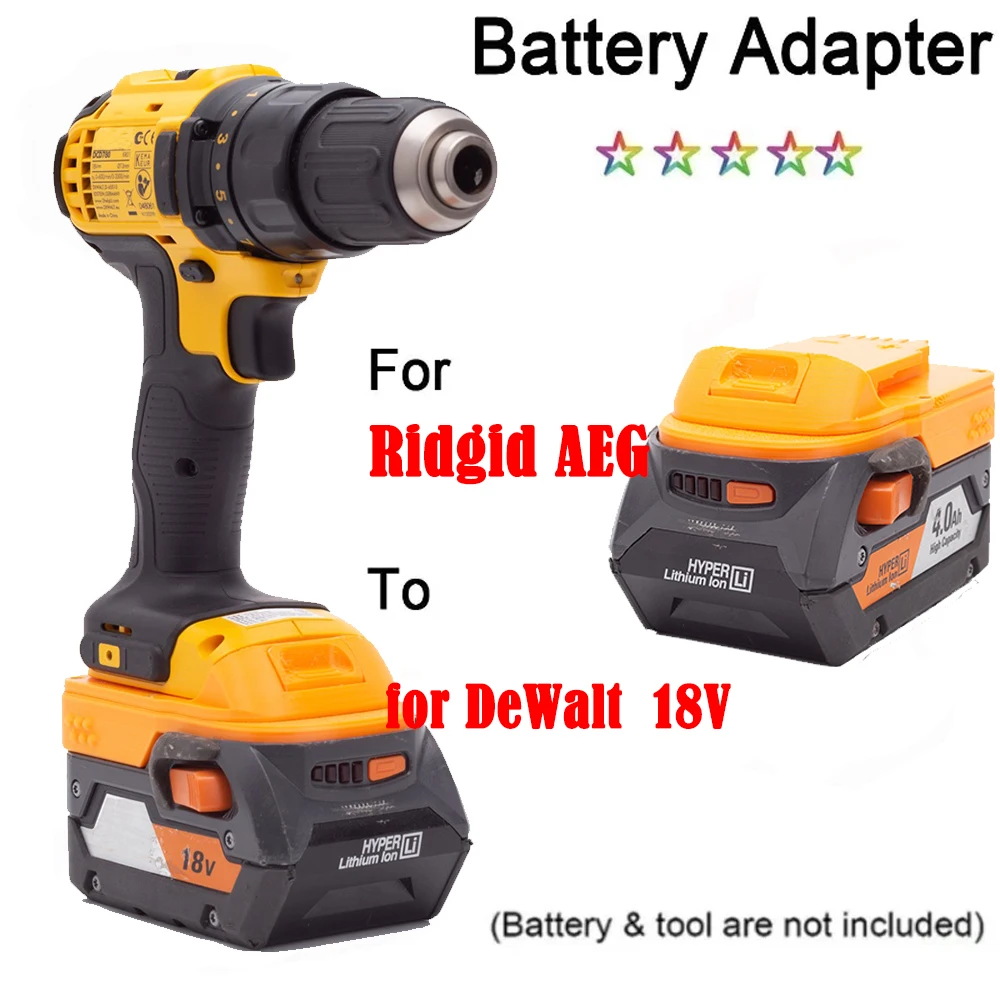 Adapter For Ridgid 18V AEG Lithium Battery Convert to For Adapter For Ridgid 18V AEG Lithium Battery Convert to For