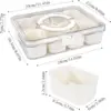 Divided Serving Tray with Handle, 8 Compartments Snack Box for Candy, Nuts, Cookies, Fruit, Snacks, Party Favor, Wedding 2