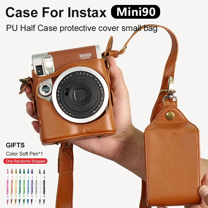

Мини-камера из искусственной кожи для Fujifilm Instax MINI 90