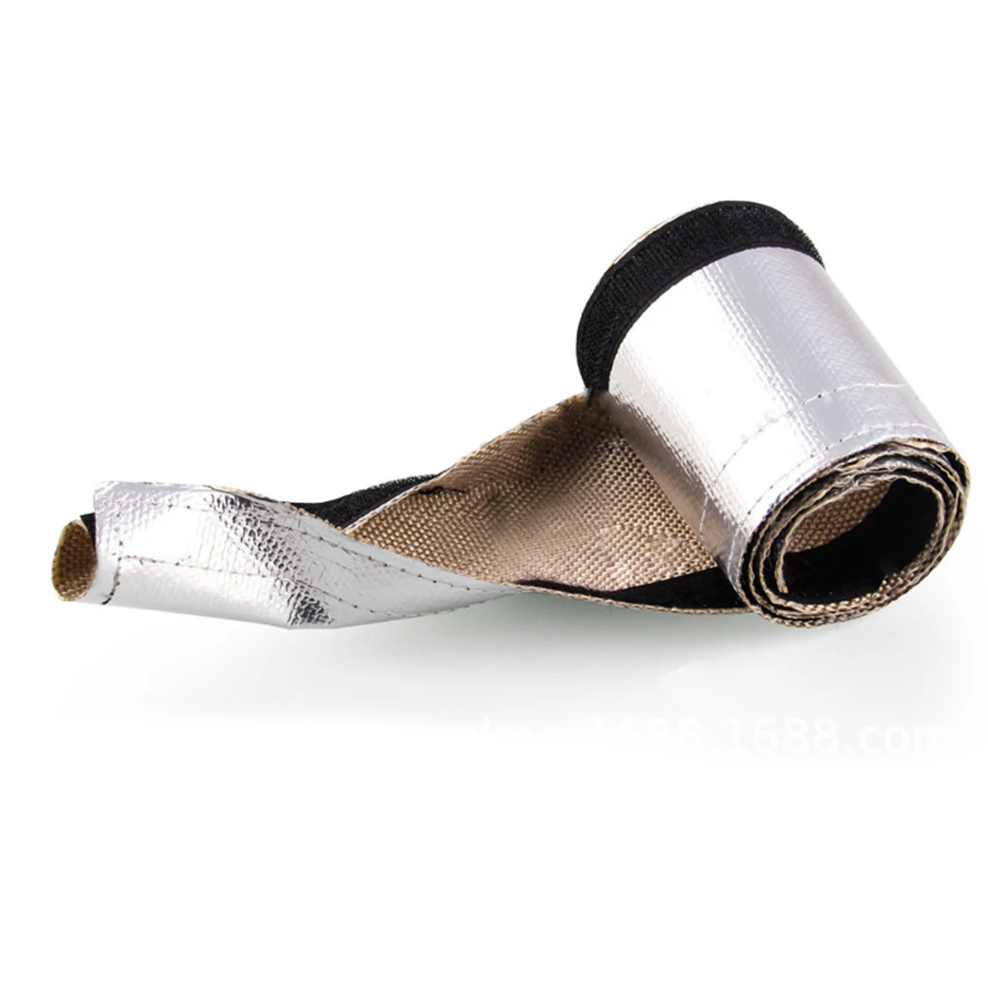 Universal Car Fuel Lines Heat Shroud 3/8" ID 3.2ft Aluminized Sleeving Insulated Shield