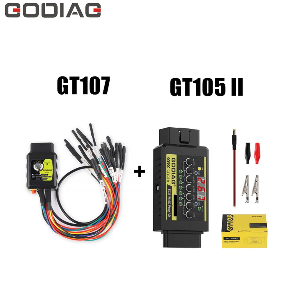 GODIAG GT107 + GT105 II DSG Plus Gearbox Data Adapter For DQ250/ DQ200/VL381/VL300/ DQ500/DL501