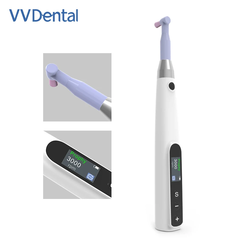 

VV Dental Cordless Polishing Wireless Electric Motor With Prophy Angles Machine 3000rpm Rechargeable Polishing Instrument