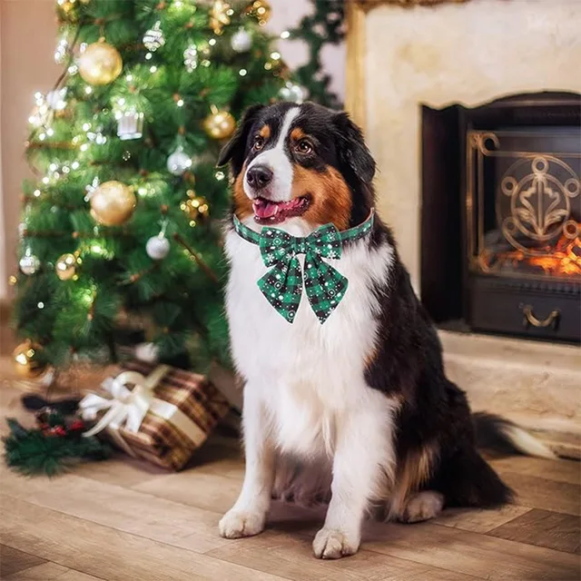 Christmas Tie for Dogs and Cats, Snowflake Dog Collar, Christmas Pet Accessories, Pet Supplies 2