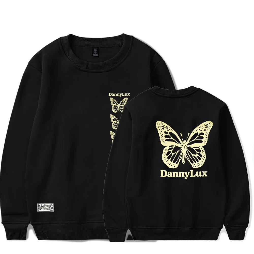 

DannyLux BUTTERFLY Crew Neck Sweatshirt 2023 Concert Merch Popular Graphics sided Print Unisex Tops Men Women Casual Hoodies