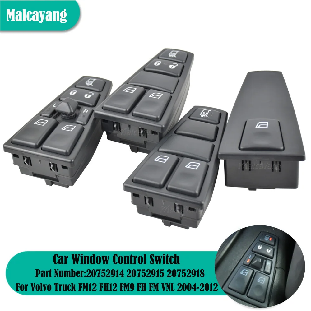 Accessori Auto Interruttore Alzacristallo Elettrico Per Camion Volvo Fh12 Fm12 Fm9 Fh Fm Vnl Vnm 20752918 22569484 20752919 20752914 20752915