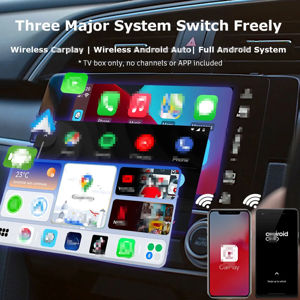 carplay ai box CarPlay ワイヤレス IOSとAndroidに対応 スマホ投影 