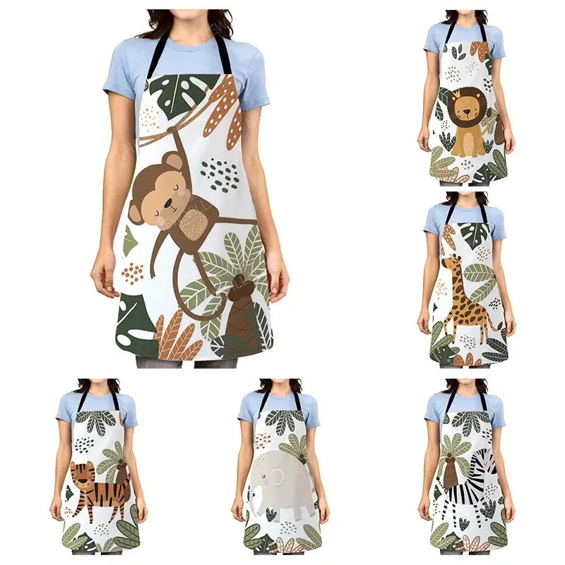 

Детский кухонный фартук в скандинавском стиле, оригинальный водонепроницаемый фартук принцессы для официанта, маслостойкий, в стиле бохо, для девочек