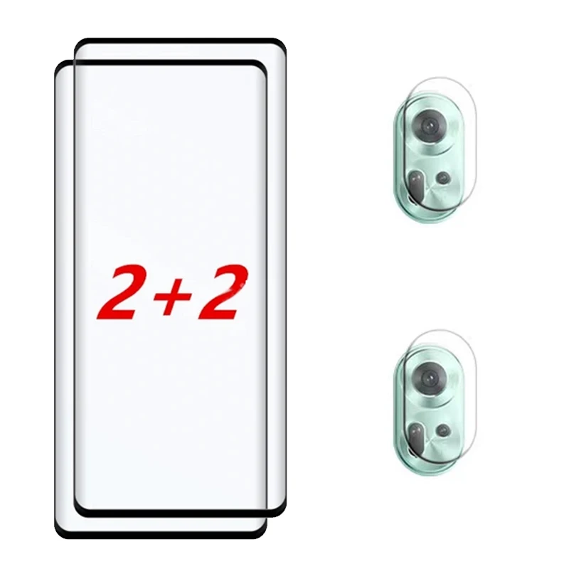 Enhanced Glass Screen and Camera Protector - Full Curved Tempered Coverage