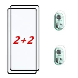 Enhanced Glass Screen and Camera Protector - Full Curved Tempered Coverage for Reno 11 Global (2Glass 2Camera)