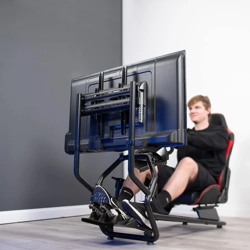 Gaming Chair with TV Mount, Wheel Stand, Gear Mount, Chairs and Frame Only, Racing Simulator Cockpit, Gaming Chair 3