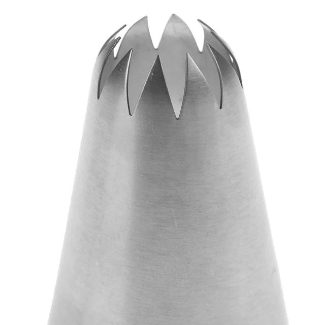 #C10 Nagy Méretű Csővezeték Fúvókák Tejszín Dekoráció Jeges Tippek 10 Foga Szoros Csillag Tészta Fúvóka - Image 4