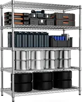 2200 LBS Garage Shelving 5 Tier Industrial Metal Shelving Units for Commercial, Basement, Pantry, Warehouse, School 1