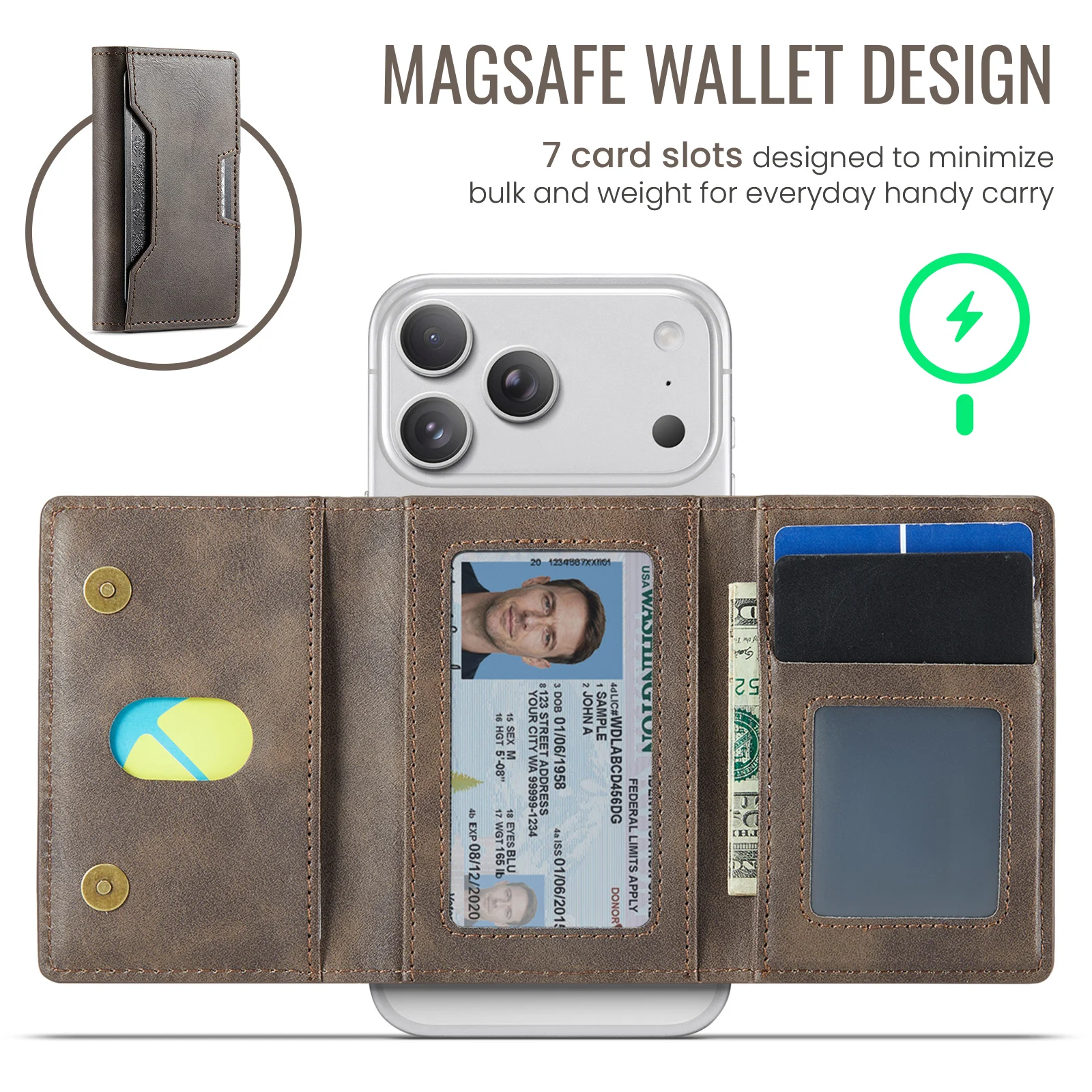 Premium RFID Blocking Magnetic Card Holder with Multi-Slot Design