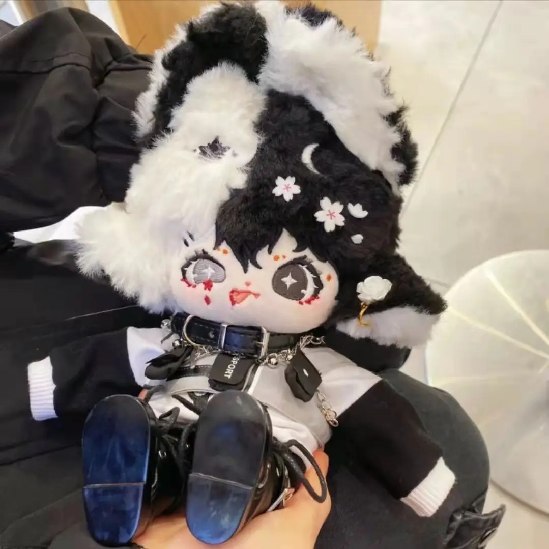 

20cm Plush Stuffed Cartoon Doll No Attribute No Skeleton Body Change Clothes Plushie Kpop Cute Cosplay Xmas Gift