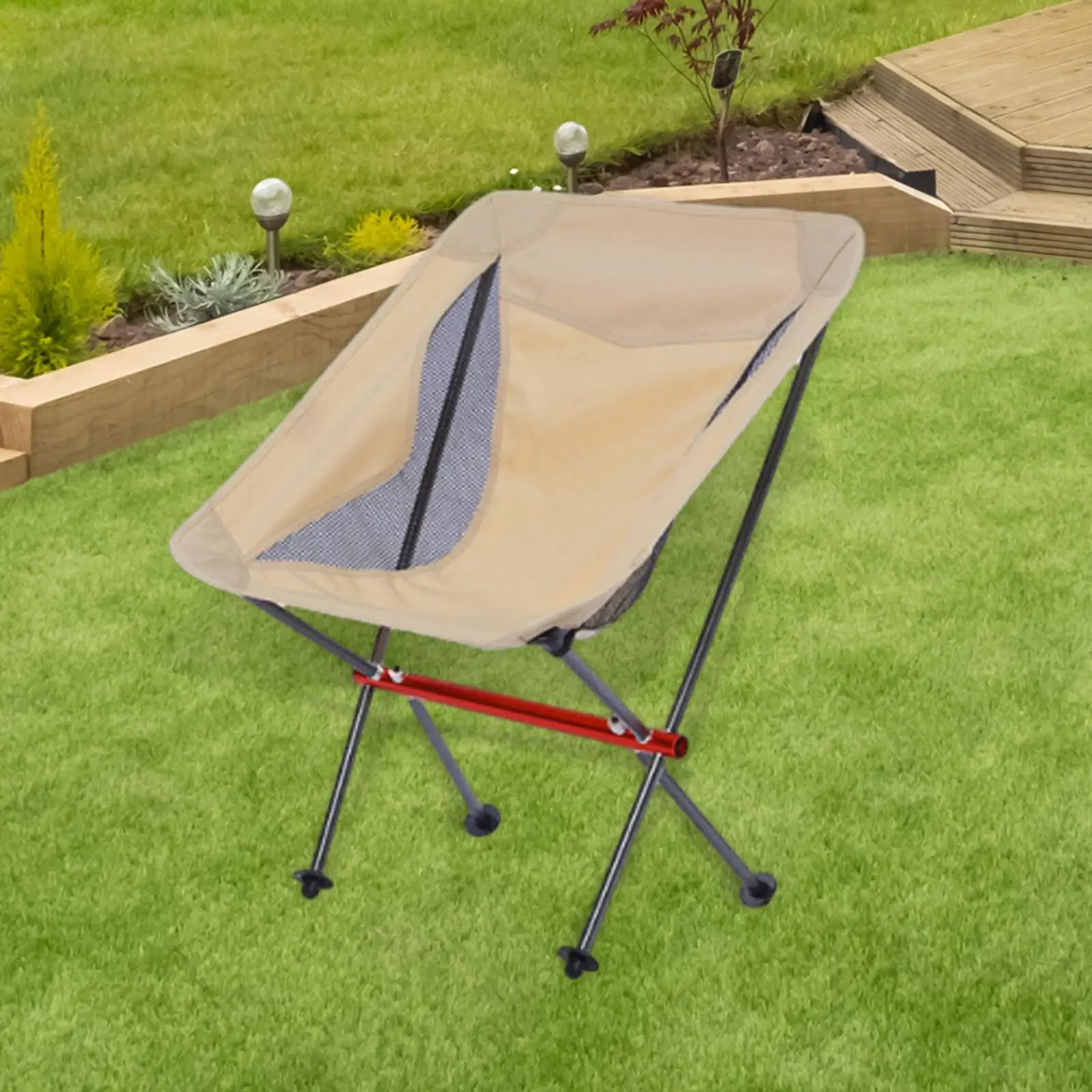 Folding Camping Chair Outdoor Moon Chair for Fishing Sporting Events Yard