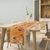 Ancient Egypt Linen Table Runner Mythology Egyptian Gods Pharaohs Antique Hieroglyphs Table Runne for Kitchen Dining Party Decor 2