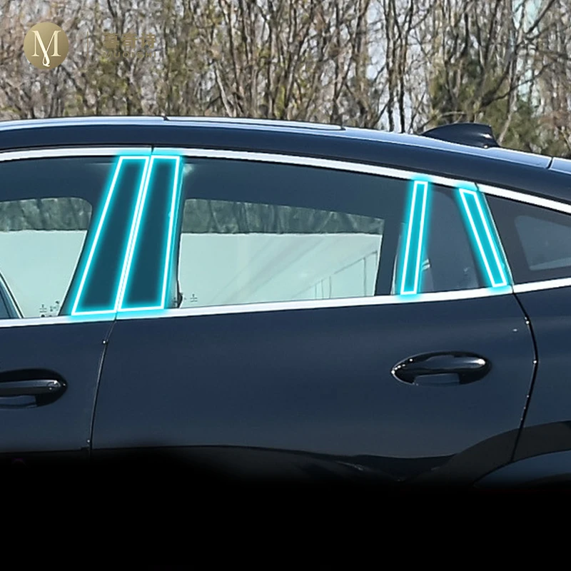 

Для BMW X6 G06 2020-2023 Автомобильная наружная защита B C оконная стойка полоса PPF краска защитная пленка ТПУ Прозрачная Пленка Установка