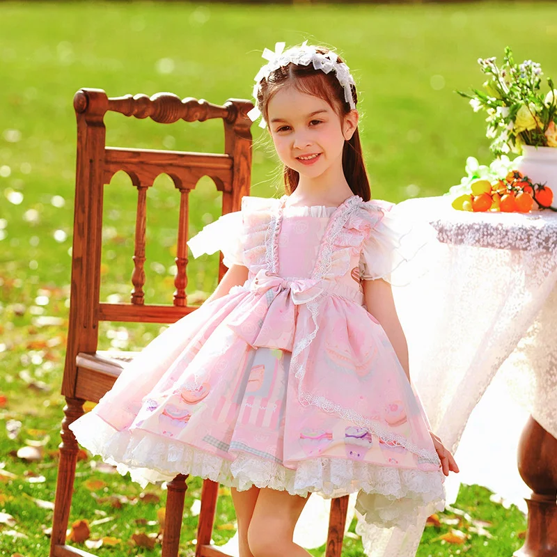Summer New Girls Lolita Princess Skirt Children Lovely Chiffon Puff Skirt