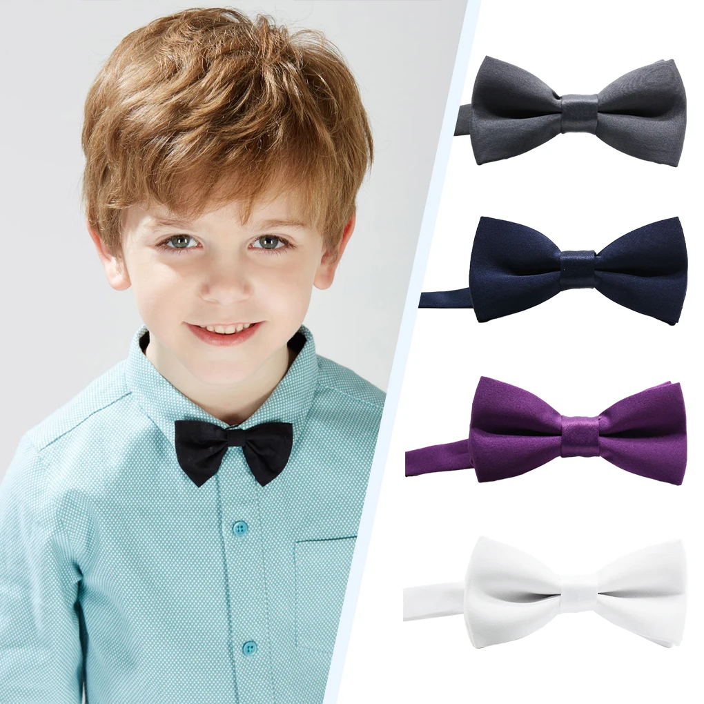 Wide Application Stylish Slim Boy Bow Tie For Weddings And Business Children Bow Tie For Weddings