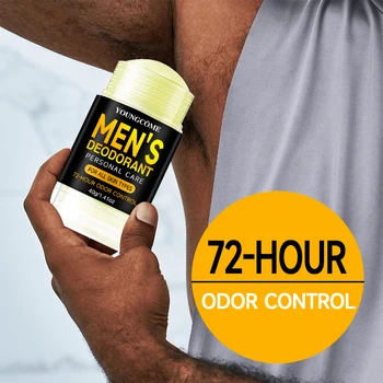 Men Sandalwood Deodorant Stick Anti Sweating Keep Drying Lasting Fragrance Remove Armpit Odor Underarm Refresh Sticks Refresh 1