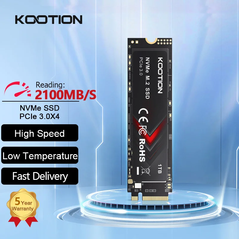 KOOTION-Disco rígido interno para laptop, unidade de estado sólido para desktop, X15Lite, PCIe, M2, SSD, NVME, M.2, SSD, 1TB, 512GB, 256GB