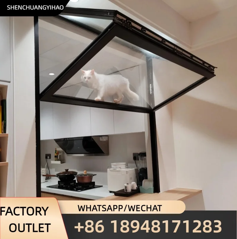 Janela dobrável janelas vitrificadas duplas janela deslizante de alumínio janela personalizada para casa dobrável personalizada