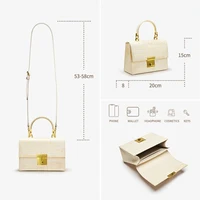 Sac à main pour femme BAFELLI, nouveau style élégant, sac à bandoulière en cuir véritable doré, marque de luxe, collection 2026 5