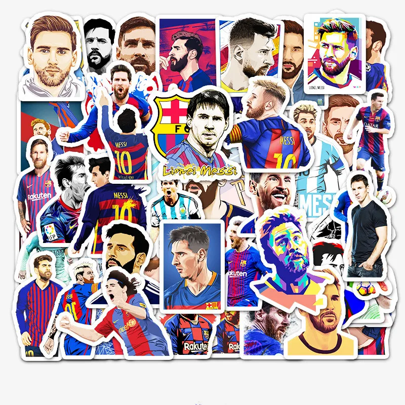 Cartoon Football Star Personalized Graffiti Sticker Desk Refrigerator 51PCS