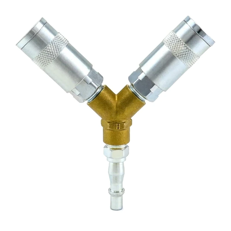 

3-ходовые фитинги для воздушного компрессора, Y-разъем, разветвитель резьбы, быстроразъемное соединение для воздушных линий,