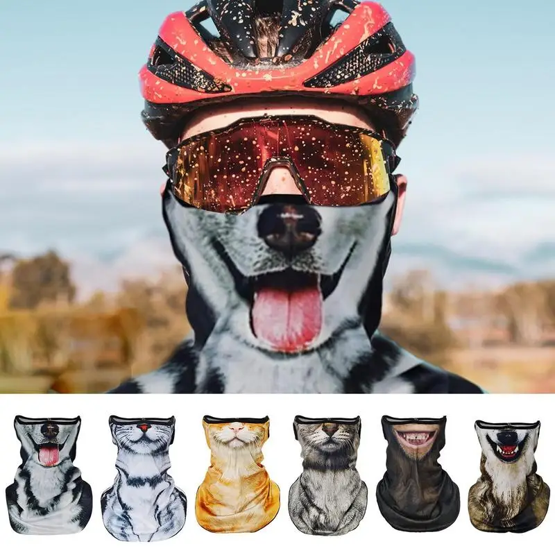

Новинка треугольная маска для лица с животными подвесные уши Быстросохнущий Открытый Спорт Велоспорт Туризм Шея Гетры ветрозащитный шарф для мужчин и женщин