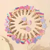 16Pcs/set Cute Glitter Rainbow Heart Star BB Handmade Hair Clips for Girls Handmade Hairpins Barrettes Headwear Hair Accessories 1