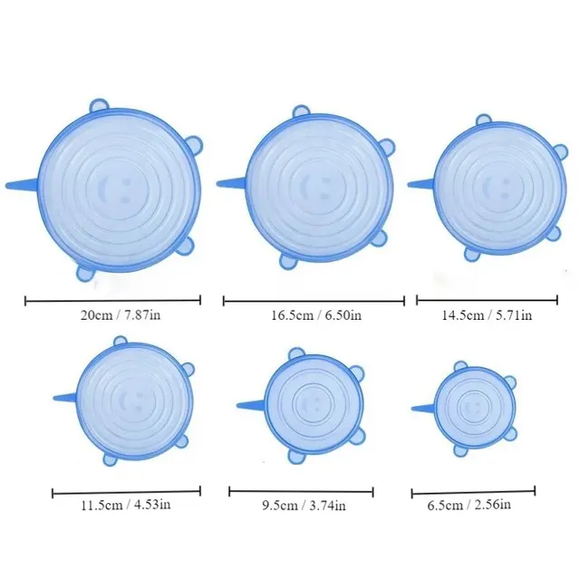 6-Piece Silicone Stretch Lids 6