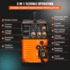 VEVOR Mig Welder Welding Machine 270A MIG MMA TIG 3 In 1 Welder Combo 110V/220V Iron Stairs Metal Cages Square Tubes Sheet Metal 5