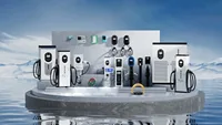 Station de recharge rapide DC personnalisable 40kW-240kW, chargeur double pistolet pour voitures électriques, option 60kW pour usage commercial 6