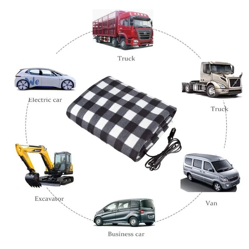 Winter Car 12V Electric Blanket Leg Heating Children's Blanket for Self Driving Recreational Vehicles Car Interior Supplies