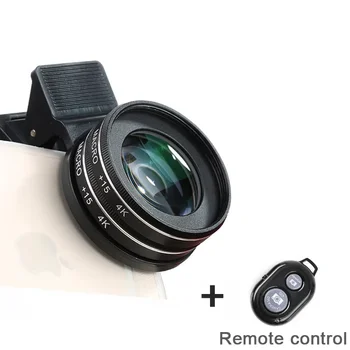 Kit obiettivo fotocamera per telefono 4K HD 15X 30X obiettivo macro clip su obiettivo filtro fotocamera per telefono cellulare per iPhone Samsung Smartphone Android Nuovo