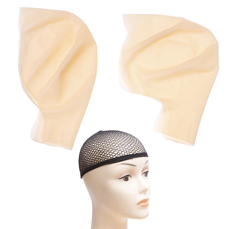 Unisex Fancy Film Party Dress Skinhead Wig Cap Latex Mask Hat Beauty Light Shade Bald Cap Funny Latex Skin Fake Bald Head
