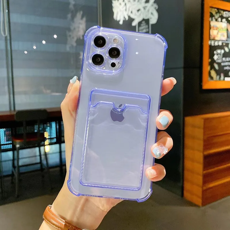Versatile Phone Case with Card Slot and Lens Protection - Premium Back Cover