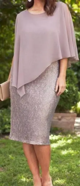 

Dresses for Women 2023 Elegant Solid Chiffon Fake Two Piece Slim Fit Wrap Hip Fashion Sexy Party Evening Dress