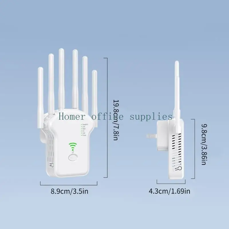 K43B WiFi 신호 확장기 범위리피터 부스터인터넷증폭기 1200Mbps(PC용)