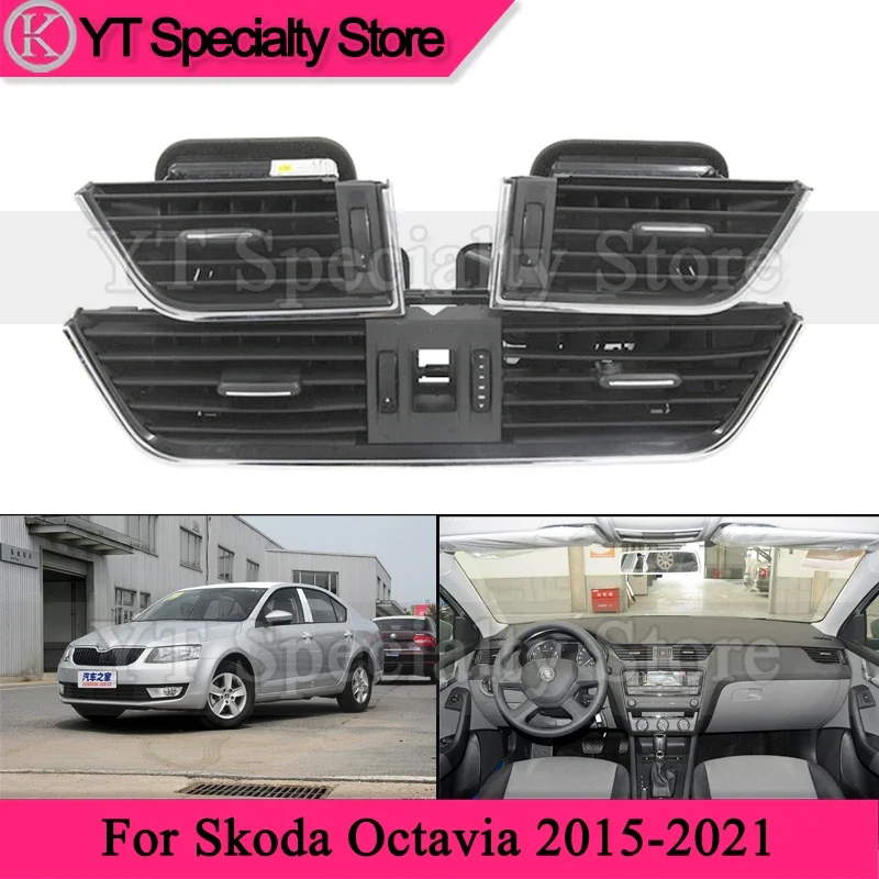 Front Central Left Right Rear Air Conditioning AC Vent Grille Outlet Assembly For Skoda Octavia 2015-2021 5ED820951 - 34