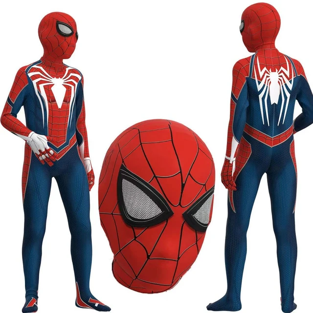PS4 Spider-Man Costume Full Collection Set Captain America Kids Halloween  Christmas Party Birthday Gift - AliExpress